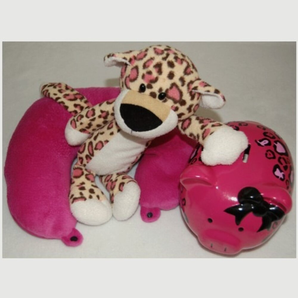 Bundle of 3: Circo Cheetah, Travel Pillow, & Piggy Bank